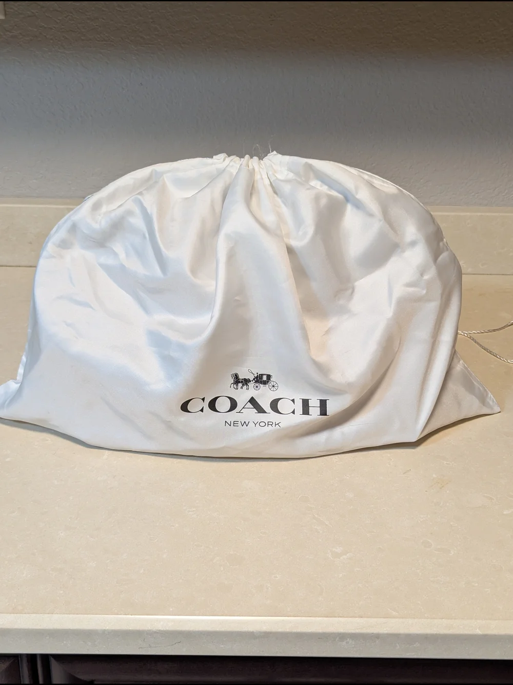 Coach Beachwood/Gold Pebble Leather Dome Satchel -
